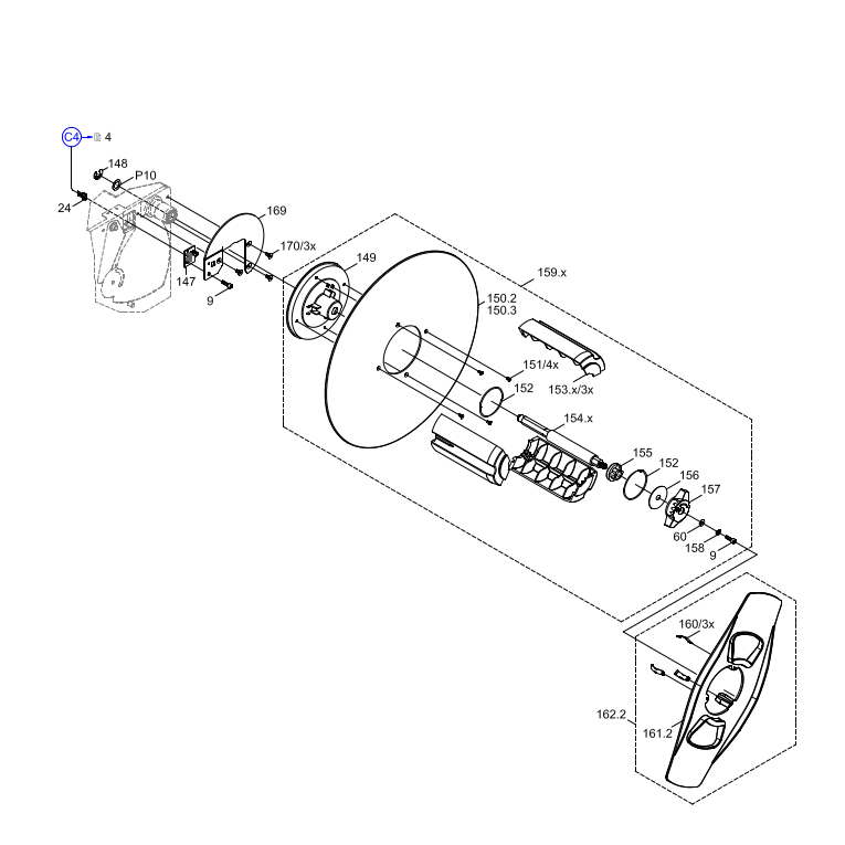Left Hand Unit - Label Unwinder Hermes -3